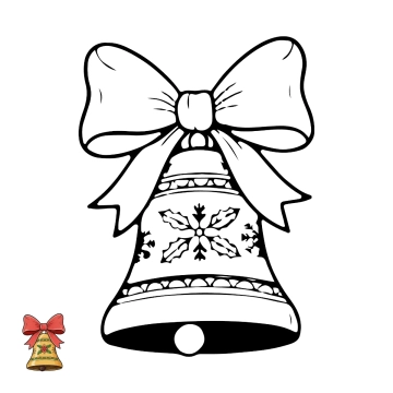 Free Easy Christmas Coloring Page Template to Edit Online