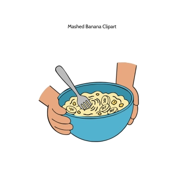 Free Mashed Banana Vector Clipart (PNG, SVG) to Edit Online
