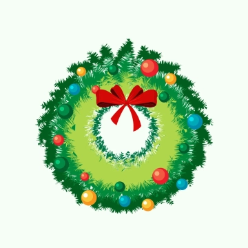 Free Decorative Christmas Wreath Clipart Template to Edit Online