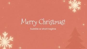 Free Christmas Blank Presentation Template to Edit Online