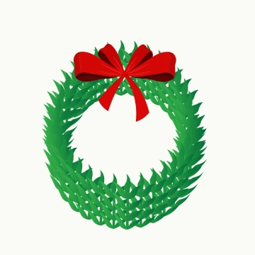 Free Plant Christmas Wreath Clipart Template to Edit Online