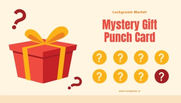 Free Mystery Gift Punch Card Template to Edit Online