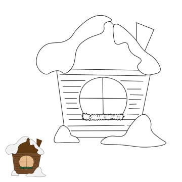 Free Woodland Friends Christmas Coloring Page Template to Edit Online
