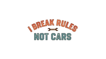 Free I Break Rules, Not Cars Bumper Sticker to Edit Online