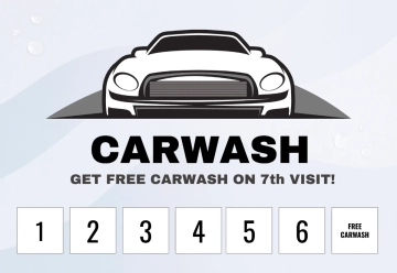 Free Car Wash Punch Card Template to Edit Online