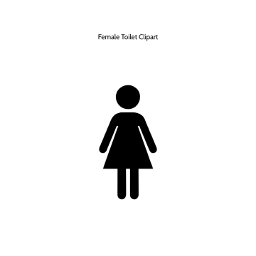 Free Female Toilet Vector Clipart (PNG, SVG) to Edit Online