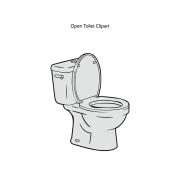 Free Open Toilet Vector Clipart (PNG, SVG) to Edit Online