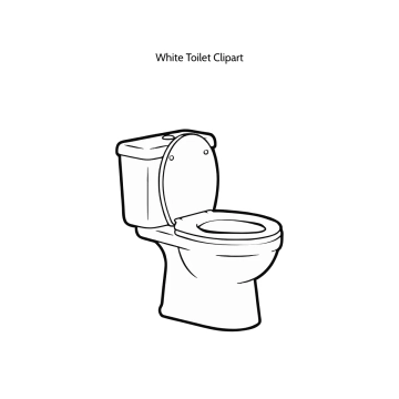 Free White Toilet Vector Clipart (PNG, SVG) to Edit Online