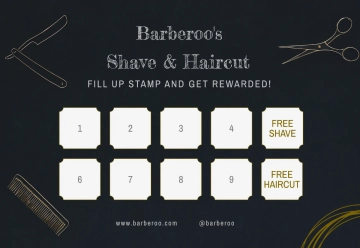 Free Barbershop Punch Card Template to Edit Online