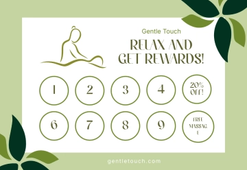 Free Spa Punch Card Template to Edit Online