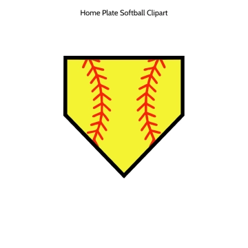 Free Home Plate Softball Vector Clipart (PNG, SVG) to Edit Online