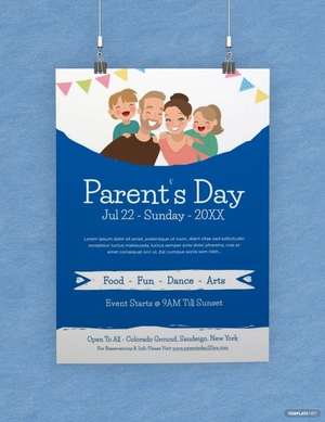 Parent's Day Poster Template