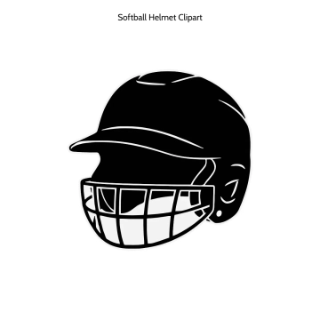 Free Softball Helmet Vector Clipart (PNG, SVG) to Edit Online