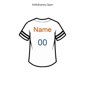 Free Softball Jersey Vector Clipart (PNG, SVG) to Edit Online