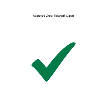 Free Approved Check Tick Mark Vector Clipart (PNG, SVG) to Edit Online