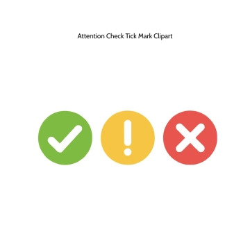 Free Attention Check Tick Mark Vector Clipart (PNG, SVG) to Edit Online