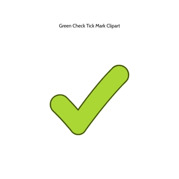 Free Green Check Tick Mark Vector Clipart (PNG, SVG) to Edit Online