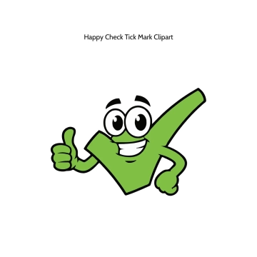 Free Happy Check Tick Mark Vector Clipart (PNG, SVG) to Edit Online