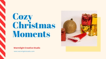 Free Cozy Christmas Presentation Template to Edit Online