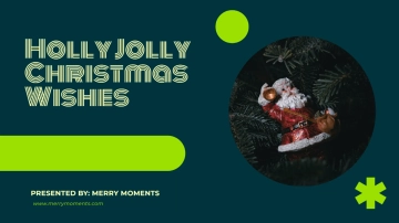 Free Holly Christmas Presentation Template to Edit Online