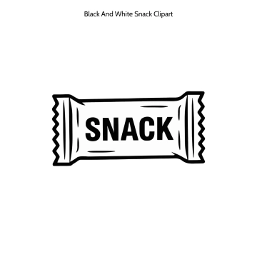 Free Black And White Snack Outline Vector Clipart (PNG, SVG) to Edit Online