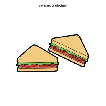 Free Sandwich Snack Vector Clipart (PNG, SVG) to Edit Online