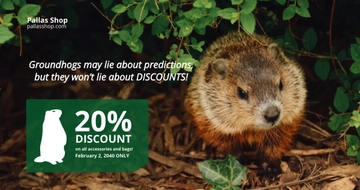 Free Funny Groundhog Day Facebook Post Template to Edit Online