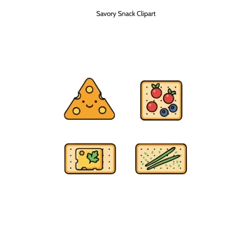 Free Savory Snack Vector Clipart (PNG, SVG) to Edit Online