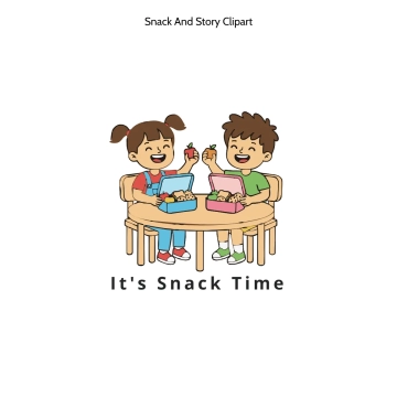 Free Snack And Story Vector Clipart (PNG, SVG) to Edit Online