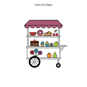 Free Snack Cart Vector Clipart (PNG, SVG) to Edit Online