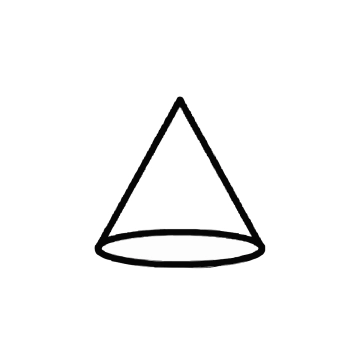 Free Cone Outline Shape to Edit Online