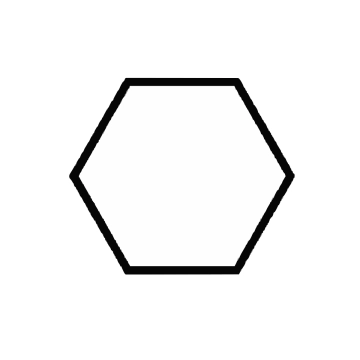 Free Hexagon Outline Shape to Edit Online