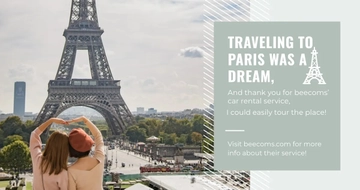 Free Travel Influencer Facebook Post Template to Edit Online