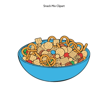 Free Snack Mix Vector Clipart (PNG, SVG) to Edit Online