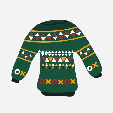 Free Cartoon Ugly Sweater Clipart Template to Edit Online
