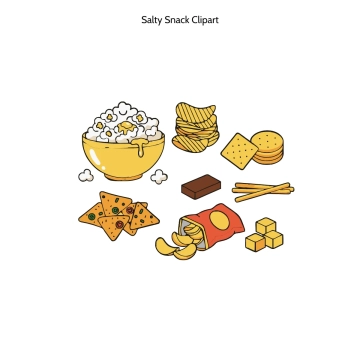 Free Salty Snack Vector Clipart (PNG, SVG) to Edit Online