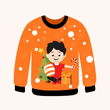 Free Kids Ugly Sweater Clipart Template to Edit Online