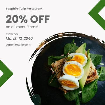 Free Restaurant Marketing Instagram Post Template to Edit Online