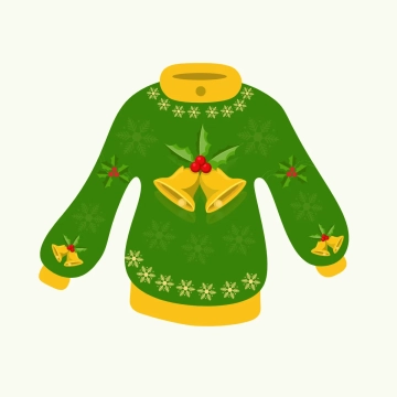 Free silhouette Ugly Sweater Clipart Template to Edit Online