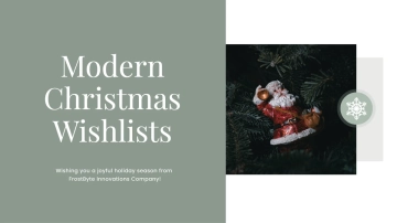 Free Modern Christmas Presentation Template to Edit Online
