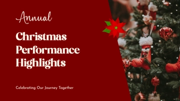 Free Company Christmas Presentation Template to Edit Online