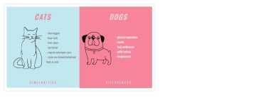 Free Powder Blue and Salmon Pink T Chart to Edit Online