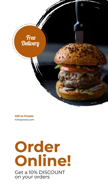 Free Food Business Marketing Snapchat Geofilter Template to Edit Online