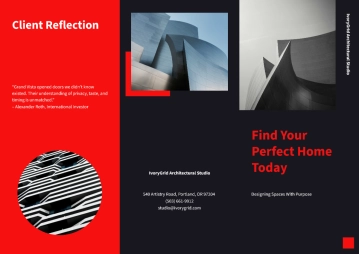 Free A3 Architecture Brochure Template to Edit Online