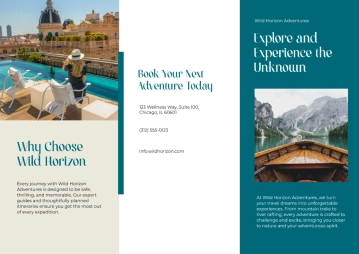 Free A3 Travel Brochure Template to Edit Online