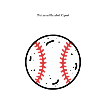 Free Distressed Baseball Vector Clipart (PNG, SVG) to Edit Online