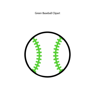 Free Green Baseball Vector Clipart (PNG, SVG) to Edit Online