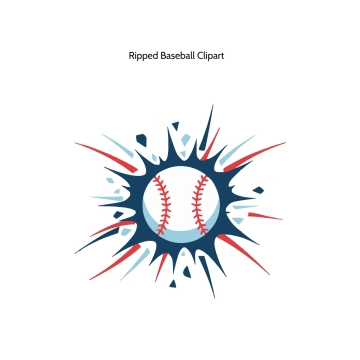 Free Ripped Baseball Vector Clipart (PNG, SVG) to Edit Online