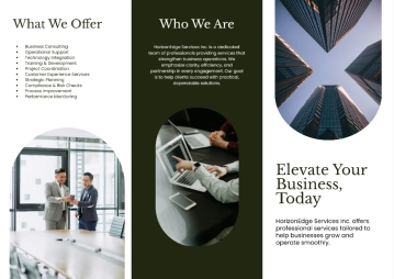 Free Simple A3 Tri Fold Brochure Template to Edit Online