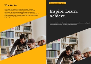 Free A3 College Brochure Template to Edit Online